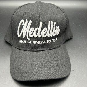 Hat Medellin Una Chimba Parce "Medellin is Awesome Dude" Colombia Travel Black
